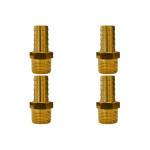 Kit C/4 - Adaptador Espigao Fixo Macho Garden 3/4X3/4