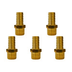 Kit C/5 - Adaptador Espigao Fixo Macho Garden 3/4X3/4