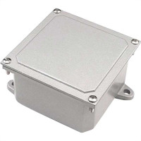 Caixa Passagem Aluminio Nat.10X10X06 Stamp. Caixa Passagem Aluminio Nat.10X10X06 Stamp.