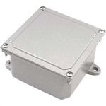 Caixa Passagem Aluminio Nat.15X15X10 Stamp. Caixa Passagem Aluminio Nat.15X15X10 Stamp.