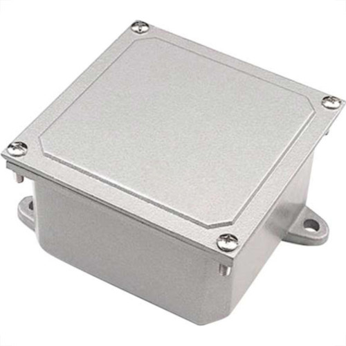 Caixa Passagem Aluminio Nat.15X15X10 Stamp. Caixa Passagem Aluminio Nat.15X15X10 Stamp.