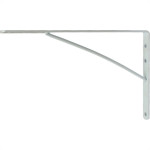 Cantoneira Mao Francesa Thompson Leve Branco 20Cm - Kit C/12 Unidades