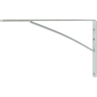 Cantoneira Mao Francesa Thompson Leve Branco 20Cm - Kit C/12 Unidades