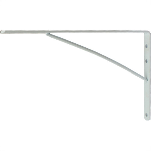 Cantoneira Mao Francesa Thompson Leve Branco 20Cm - Kit C/12 Unidades