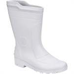 Bota Galocha Pega Forte Branco Cano Medio N.36