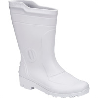Bota Galocha Pega Forte Branco Cano Medio N.36