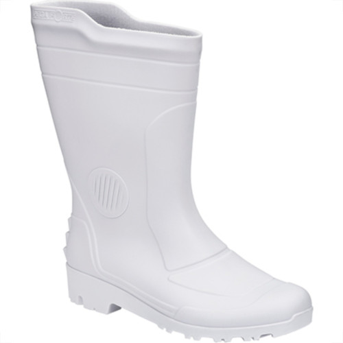 Bota Galocha Pega Forte Branco Cano Medio N.36