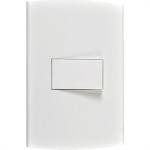 Conjunto Peesa Alfa 1502A 1 Interruptor Simples Branco