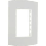 Espelho Placa Peesa Alfa P1503 4X2 3Modulo Branco