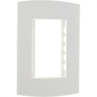Espelho Placa Peesa Alfa P1503 4X2 3Modulo Branco