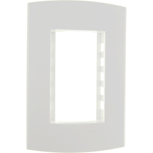 Espelho Placa Peesa Alfa P1503 4X2 3Modulo Branco
