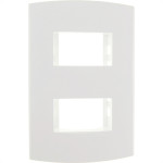 Espelho Placa Peesa Alfa P1504 4X2 2Modulo Dist.Branco