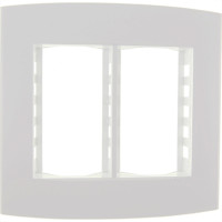 Espelho Placa Peesa Alfa P1533 4X4 6Modulo Branco