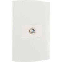 Conjunto Peesa Alfa 1509 1Tomada P/Antena Branco