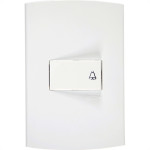 Conjunto Peesa Alfa 1512 1 Interruptor Camp.Branco