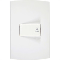 Conjunto Peesa Alfa 1512 1 Interruptor Camp.Branco