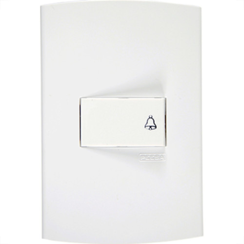 Conjunto Peesa Alfa 1512 1 Interruptor Camp.Branco