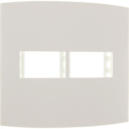 Espelho Placa Peesa Alfa P1522 4X4 2Modulo Branco