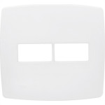Espelho Placa Radial Modular Branco 4X4 2Mod 1703011