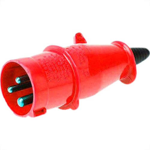 Plug Steck 2P+T 16A 380/440V 9H Vermelho 3079