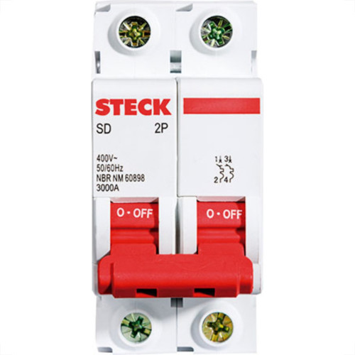 Disjuntor Steck Din Bipolar 80A Sd2 10Ka