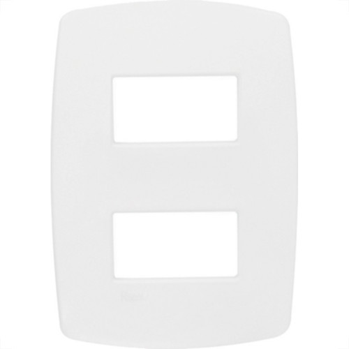 Espelho Placa Radial Modular Branco 4X2 2Mod Dist 3004