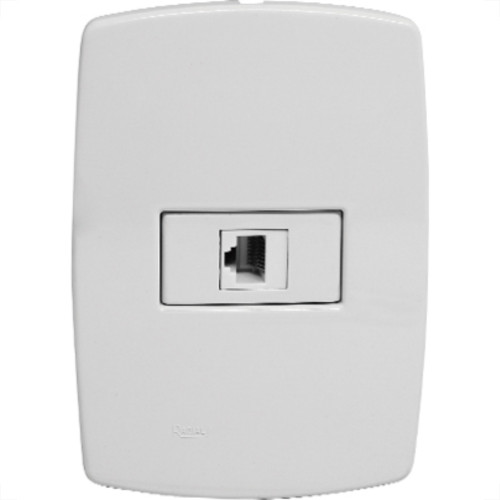 Conjunto Rad Modular Branco 1403003 1Tomada Rj45