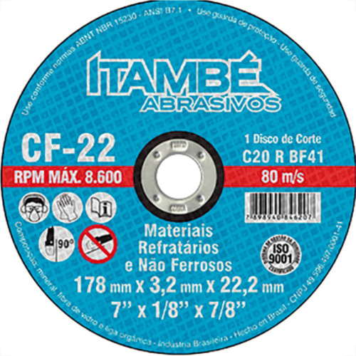 Disco Corte Itambe Refr 2T 7X7/8 Cf22