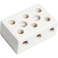 Conector Brasfort Porcelana 16Mm Trifasico 8767 - Kit C/12 Unidades