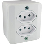 Sistema X Radial Branco 2Tom 10A C/Caixa 1902115