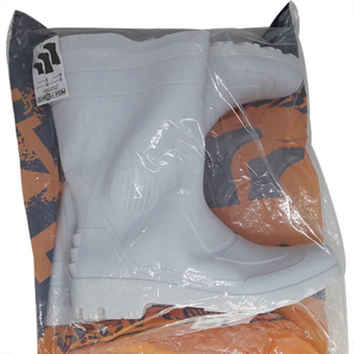 Bota Galocha Pega Forte Branco Cano Medio N.44
