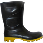 Bota Galocha Crival Preto/Amarelo C.Medio N.37 S/Forro