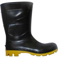 Bota Galocha Crival Preto/Amarelo C.Medio N.40 S/Forro