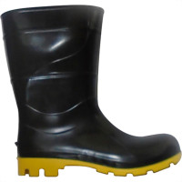 Bota Galocha Crival Preto/Amarelo C.Medio N.41 S/Forro