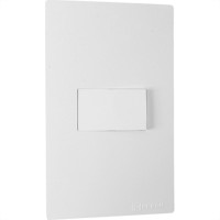 Conjunto Peesa Una Max 1702A 1 Interruptor Simples Branco