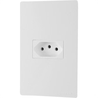 Conjunto Peesa Una Max 1741 1Tomada   2P+T 10A Branco