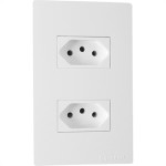 Conjunto Peesa Una Max 1747 2Tomada   2P+T 20A Branco