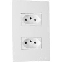 Conjunto Peesa Una Max 1747 2Tomada   2P+T 20A Branco