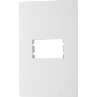 Espelho Placa Peesa Una Max P1702 4X2 1Modulo Branco