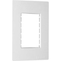 Espelho Placa Peesa Una Max P1703 4X2 3Modulo Branco