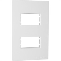 Espelho Placa Peesa Una Max P1704 4X2 2Mod Dist.Branco