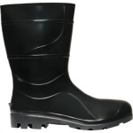 Bota Galocha Crival Preto Cano Medio N.39 S/Forro