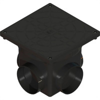 Caixa Mult Inspecao Taf 24X20X24 Preto