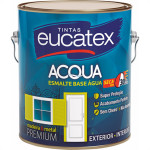Tinta Esmalte. Base Agua Galao 3,6 Litros  Eucatex Branco
