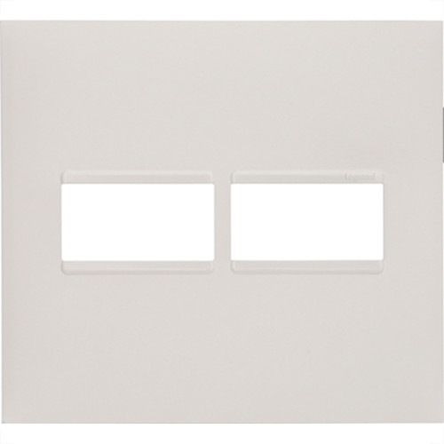 Espelho Placa Pial Plus+ Branco 4X4 2Mod.Horz 618511Bc