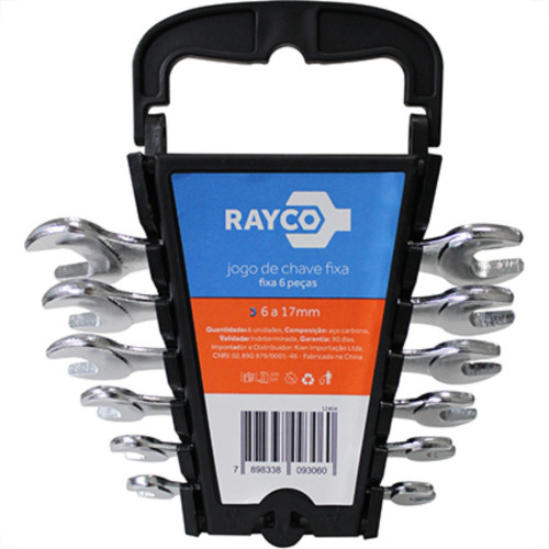 Jogo Chave Fixa Rayco 6 17 06Pc