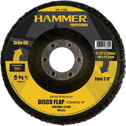 Disco Flap Hammer 4.1/2 X 80