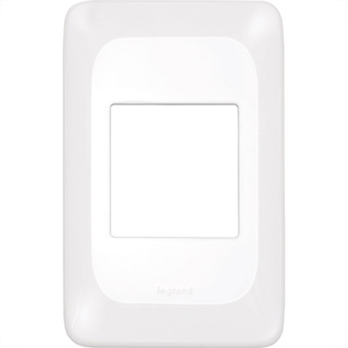 Espelho Placa Pial Pop C/Suporte 4X2 2Int Lgp22 Branco