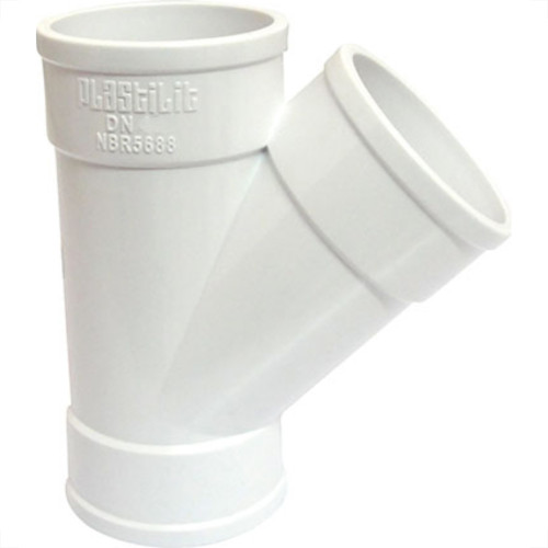 Juncao Esgoto Plastilit 40 X 40 Branco - Kit C/25 Unidades