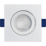 Spot Emb.05W Led 6500K Quadr B_D Branco